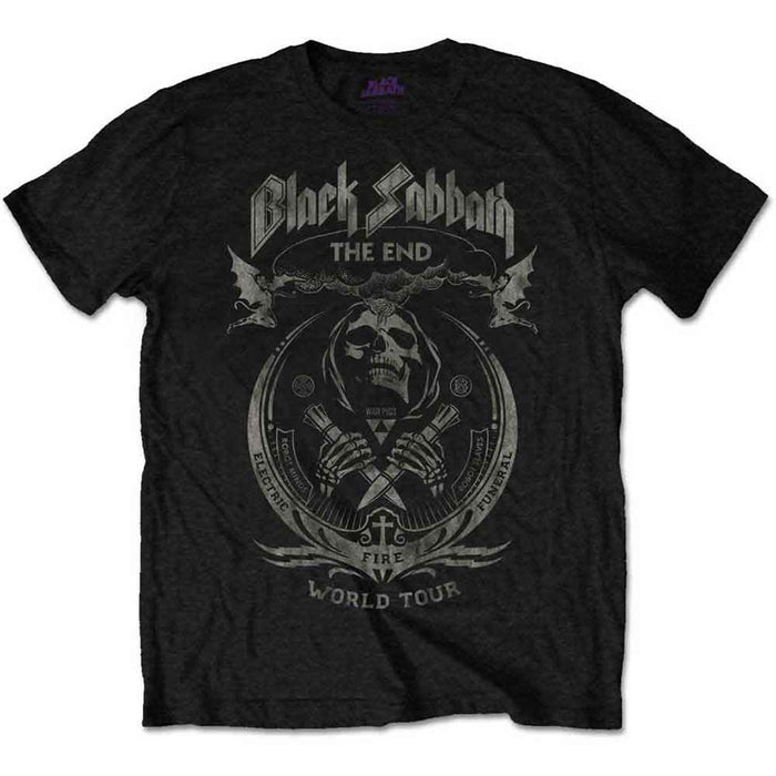 Black Sabbath The End Mushroom Cloud Black X-Large T-Shirt