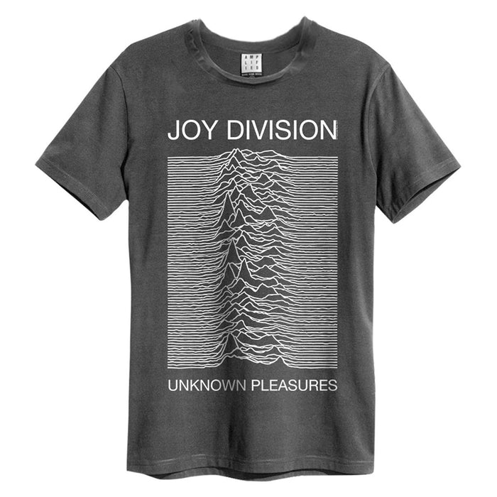 Joy Division Unknown Pleasures Amplified Charcoal X-Large Unisex T-Shirt