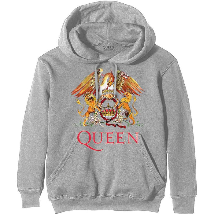 Queen Classic Crest Grey X-Large Hoodie