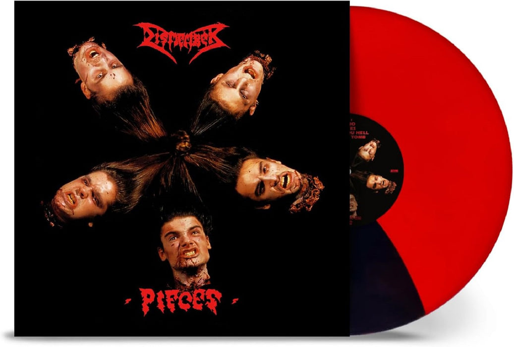 Dismember Pieces Vinyl EP Red and Black Split Colour 2023