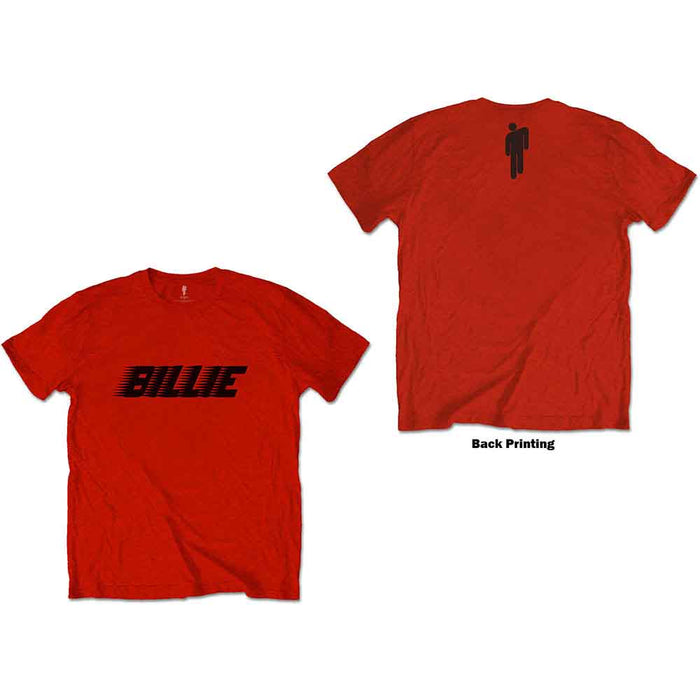 Billie Eilish Racer Logo & Blohsh Red Large T-Shirt