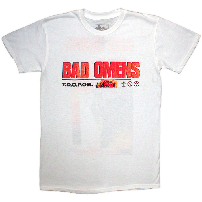 Bad Omens Flower White Large T-Shirt