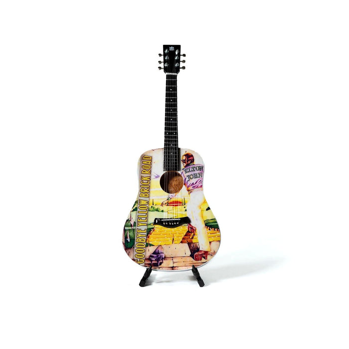 Elton John Goodbye Yellow Brick Road Mini Guitar Replica