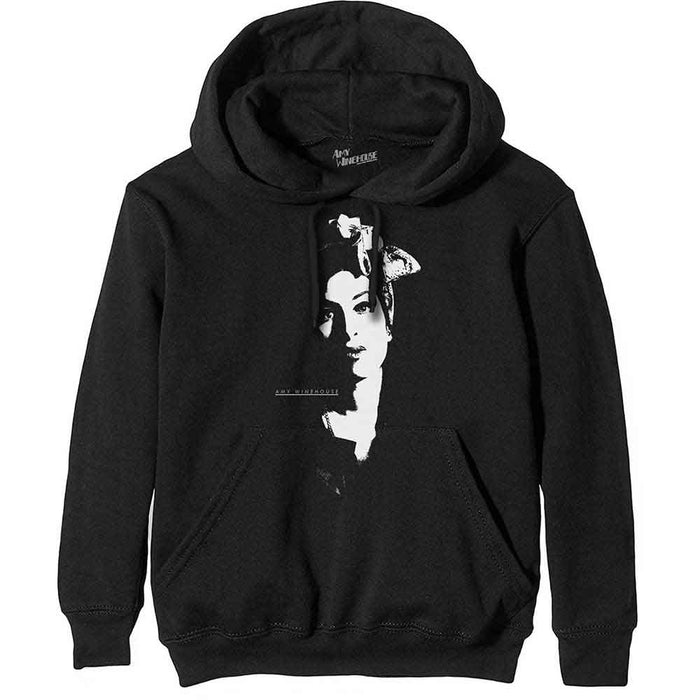 Amy Winehouse Scarf Portrait Black X-Large Hoodie