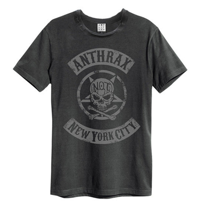 Anthrax New York City Amplified Charcoal Medium Unisex T-Shirt