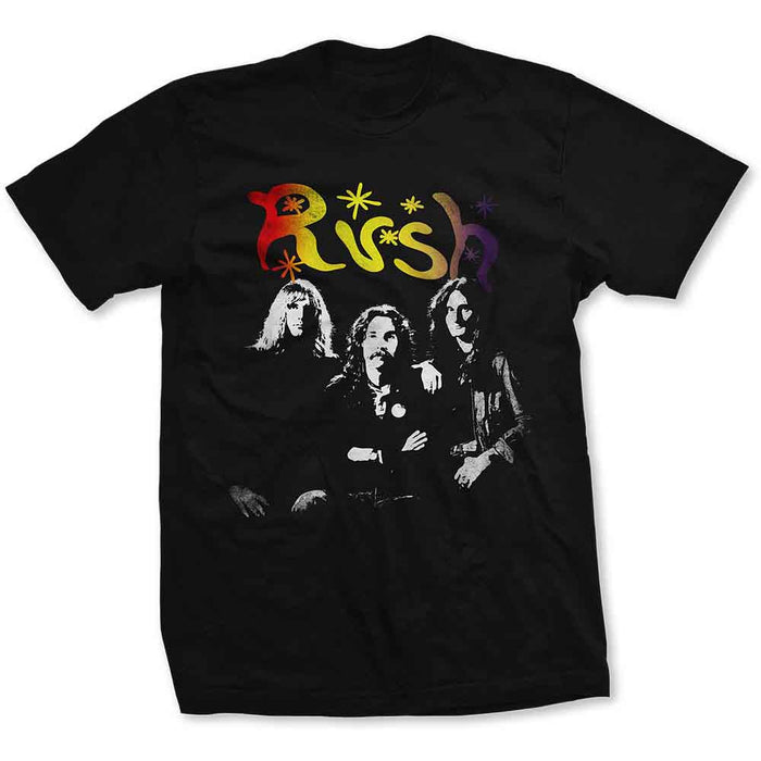 Rush Photo Stars Black Large T-Shirt