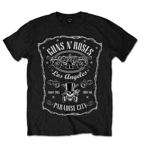 Guns N Roses Paradise City Black XXL Unisex T-Shirt