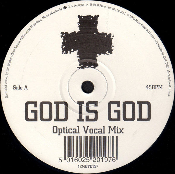 Laibach God Is God (Optical Remixes) 12" Vinyl Single 2003