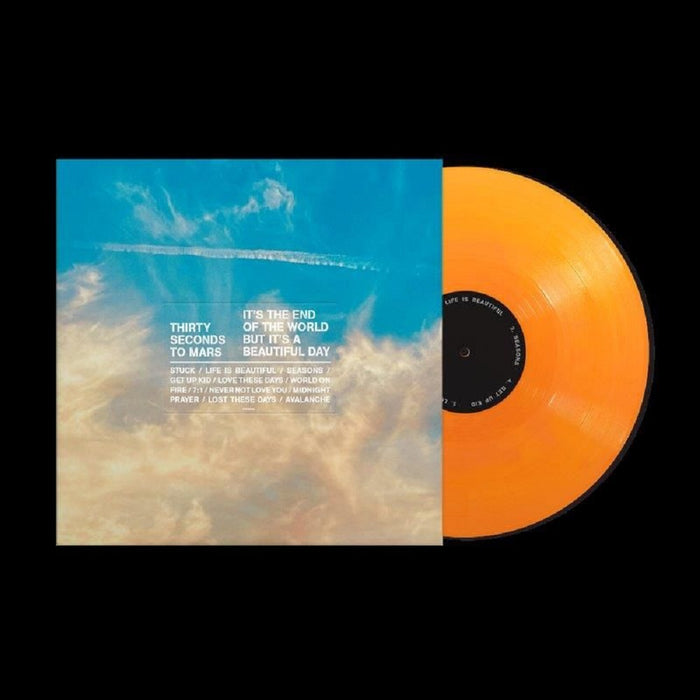 Thirty Seconds To Mars It's The End Of The World, But It's A Beautiful Day Vinyl LP Opaque Orange Colour 2023