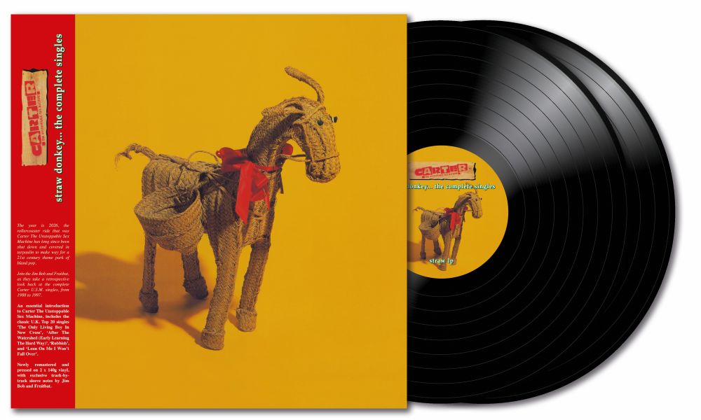 Carter The Unstoppable Sex Machine STRAW DONKEY... THE COMPLETE SINGLES Vinyl LP Due Out 20/03/26