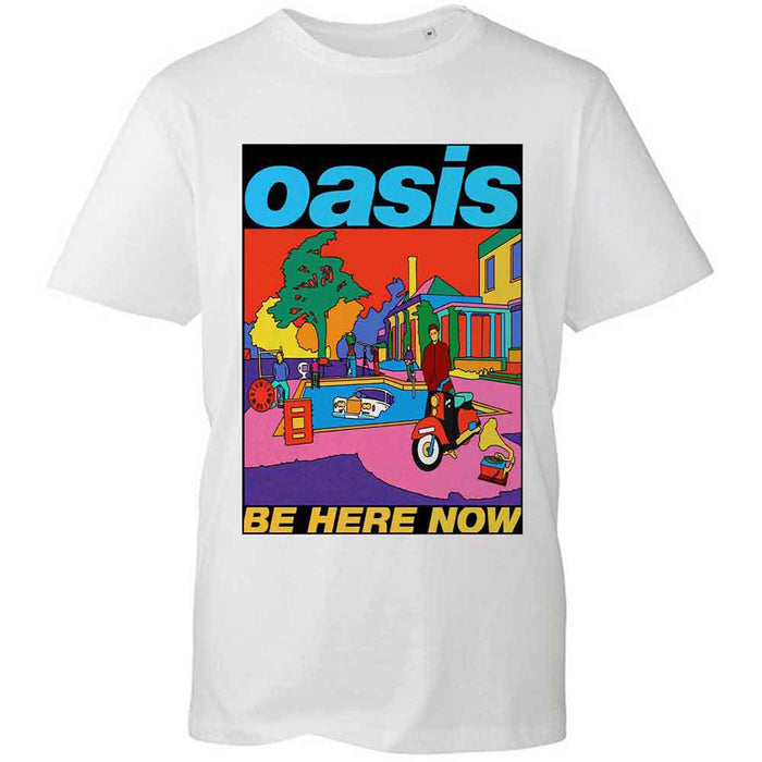 Oasis Be Here Now Illustration White Small Unisex T-Shirt