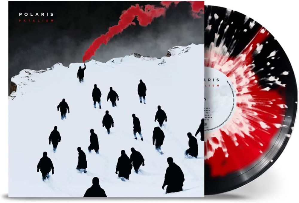 Polaris Fatalism Vinyl LP Black w/Red Inkspot & White Splatter Colour 2023