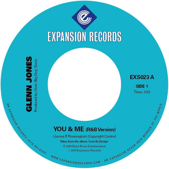 Glenn Jones - You & Me 7" Vinyl Single 2020