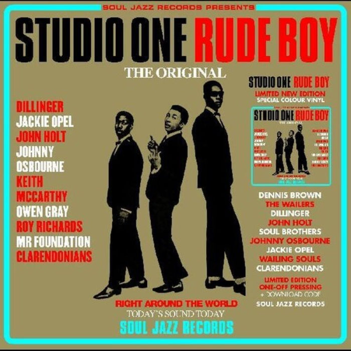 Soul Jazz Records Presents Studio One Rude Boy Vinyl LP Red & Cyan Colour RSD 2024