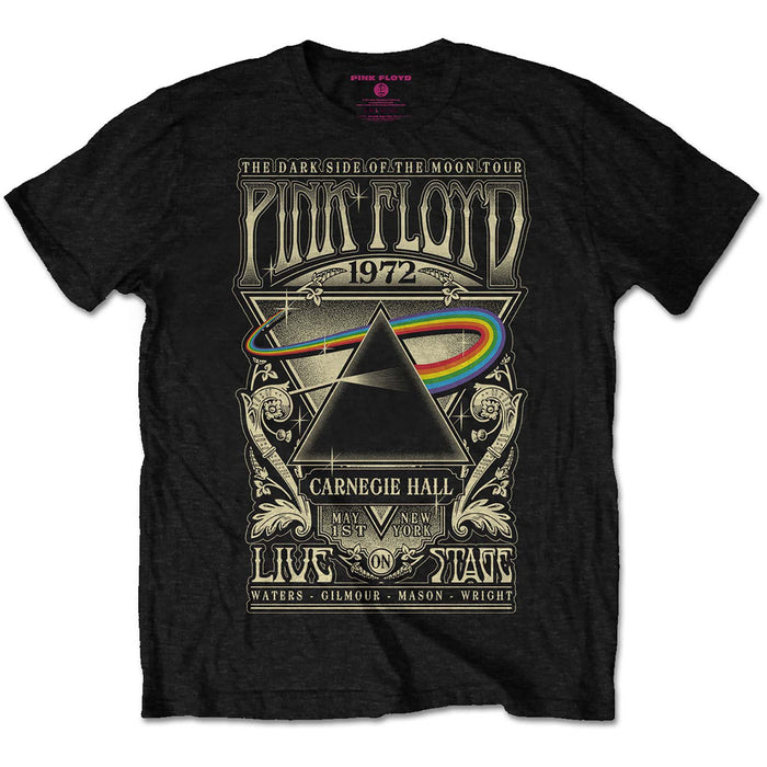 PINK FLOYD Carnegie Hall Poster MENS Black X-Large T-Shirt NEW