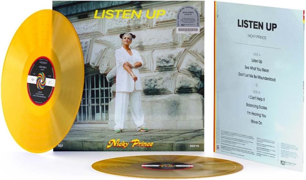 Nicky Prince Listen Up Vinyl LP Orange Colour Vinyl 2023