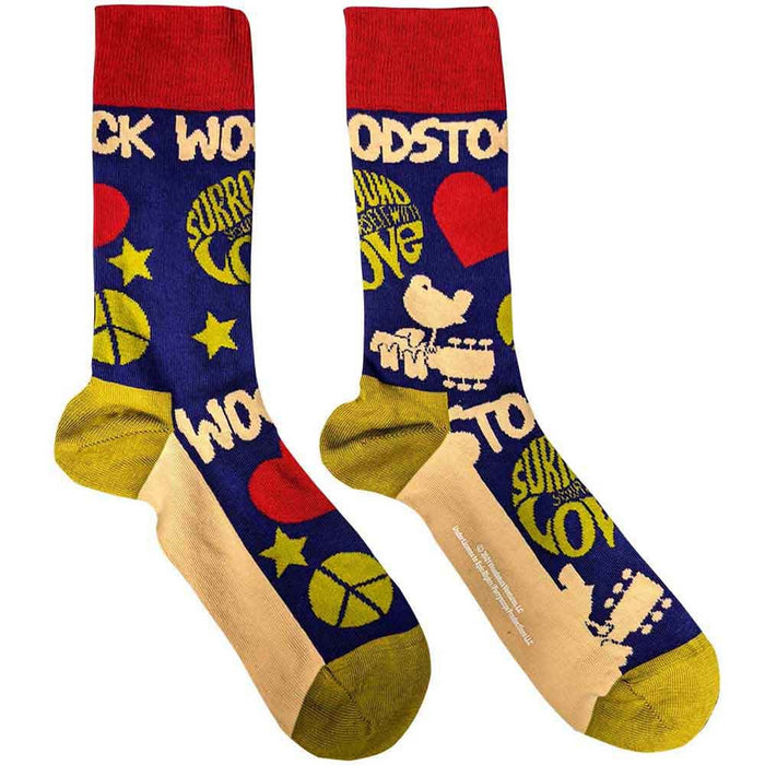 Woodstock Unisex Ankle Socks: Surround Yourself (Navy Blue) (UK Size 7 - 11)