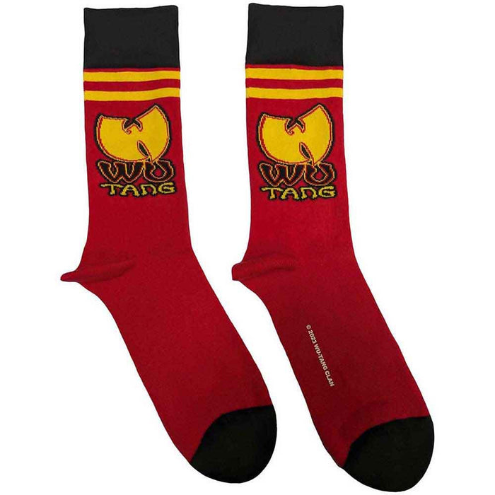 Wu-Tang Clan Unisex Ankle Socks: Wu-Tang Stripes (Red) (UK Size 7 - 11)
