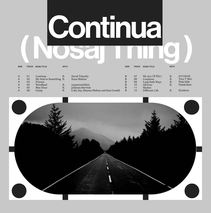 Nosaj Thing Continua Vinyl LP Indies Crystal Clear 2023