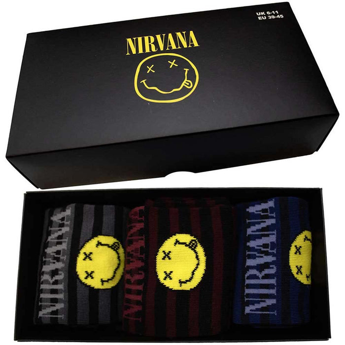 Nirvana Unisex Ankle Socks Set: Smile Stripes (Multicolour) (UK Size 6 - 11)