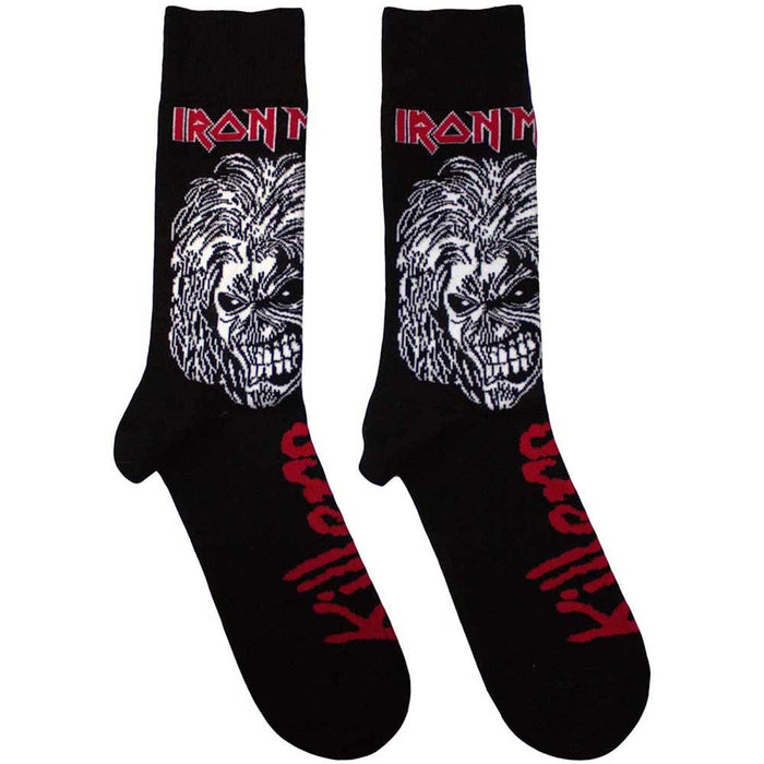 Iron Maiden Unisex Ankle Socks: Killers (Black) (UK Size 7 - 11)