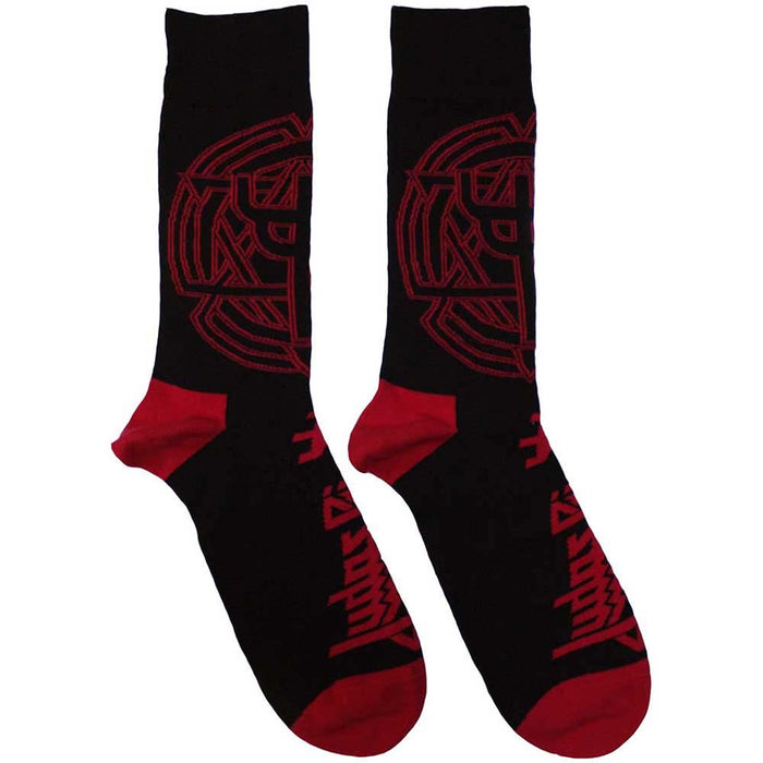Judas Priest Unisex Ankle Socks: Trident Emblem (Black) (UK Size 7 - 11)