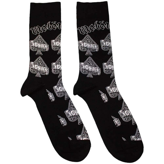 Motorhead Unisex Ankle Socks: Ace Of Spades Repeat (Black) (UK Size 7 - 11)