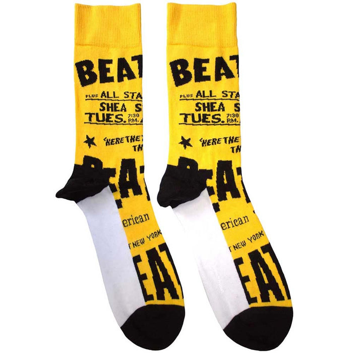 The Beatles Unisex Ankle Socks: USA (Yellow) (UK Size 7 - 11)