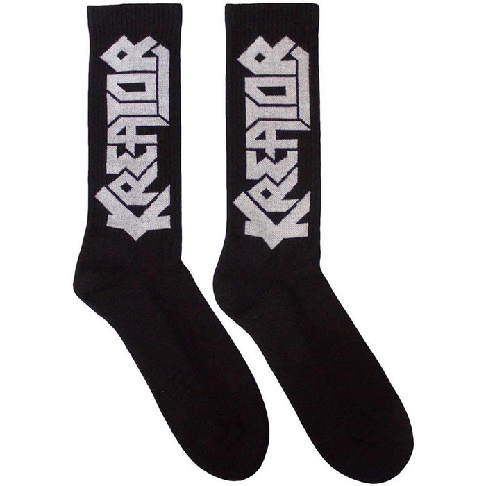 Kreator Unisex Terry Socks: Logo (Black) (UK Size 7 - 11)