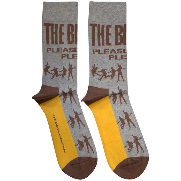 The Beatles Unisex Ankle Socks: Please Please Me Silhouettes (Grey) (UK Size 7 - 11)