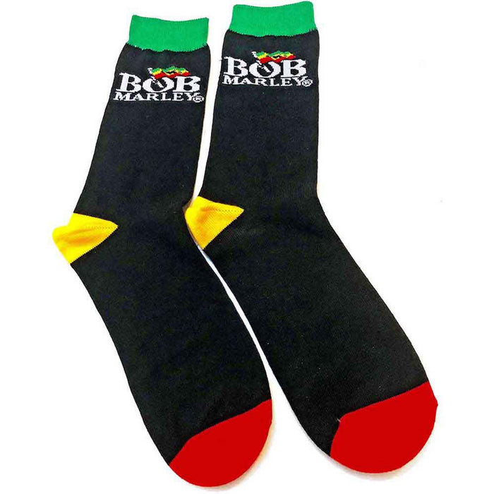 Bob Marley Unisex Ankle Socks: Logo (Black) (UK Size 4 - 7)