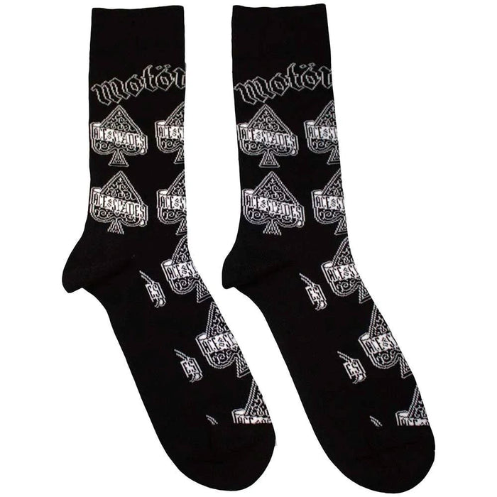 Motorhead Unisex Ankle Socks: Ace Of Spades Repeat (Black) (UK Size 4 - 7)