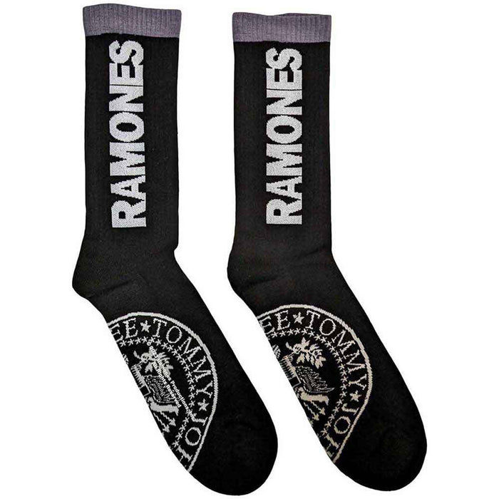 Ramones Unisex Terry Socks: Presidential Seal (Black) (UK Size 4 - 7)