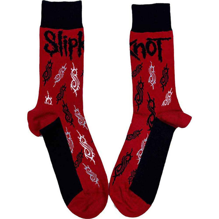 Slipknot Unisex Ankle Socks: Tribal S (Red) (UK Size 4 - 7)