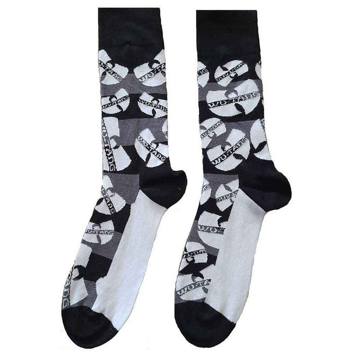 Wu-Tang Clan Unisex Ankle Socks: Logos Monochrome (Black) (UK Size 4 - 7)