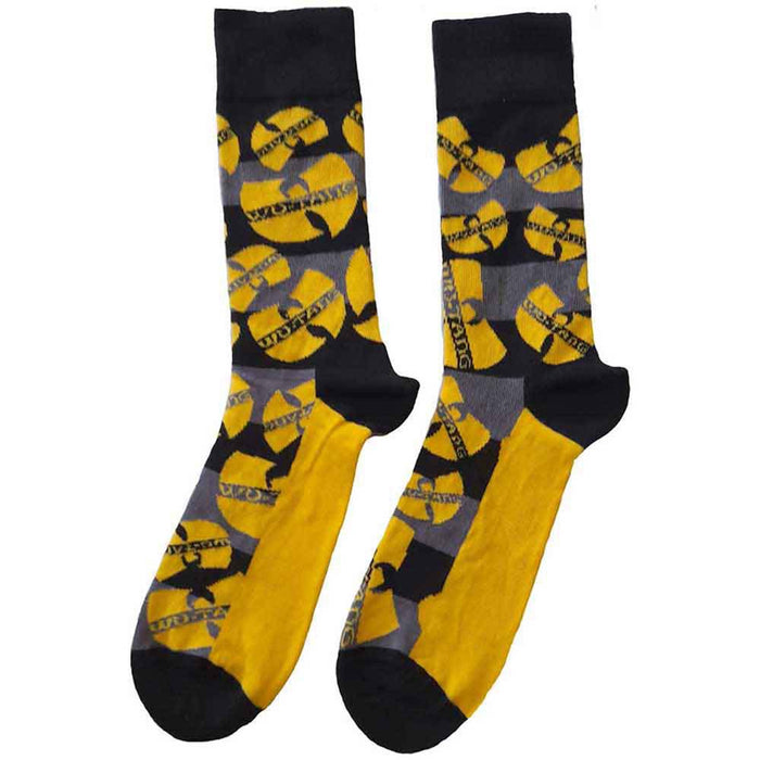 Wu-Tang Clan Unisex Ankle Socks: Logos Yellow (Black) (UK Size 4 - 7)