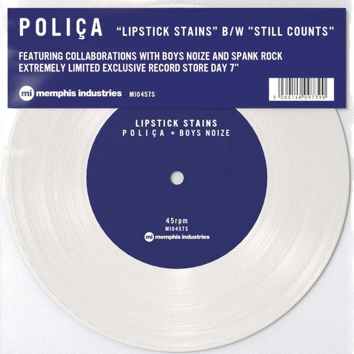 Polica Lipstick Stains/Still Counts Vinyl 7" Single 2017