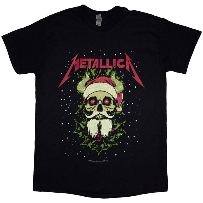 Metallica Santa Horns Black XX-Large T-Shirt