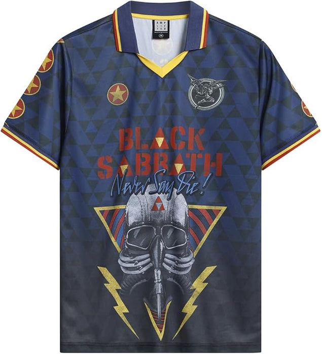 Black Sabbath Never Say Die Football Jersey Large T-Shirt
