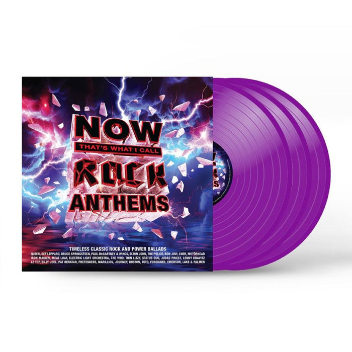 NOW That’s What I Call Rock Anthems Vinyl LP Purple Colour Due Out 31/05/24
