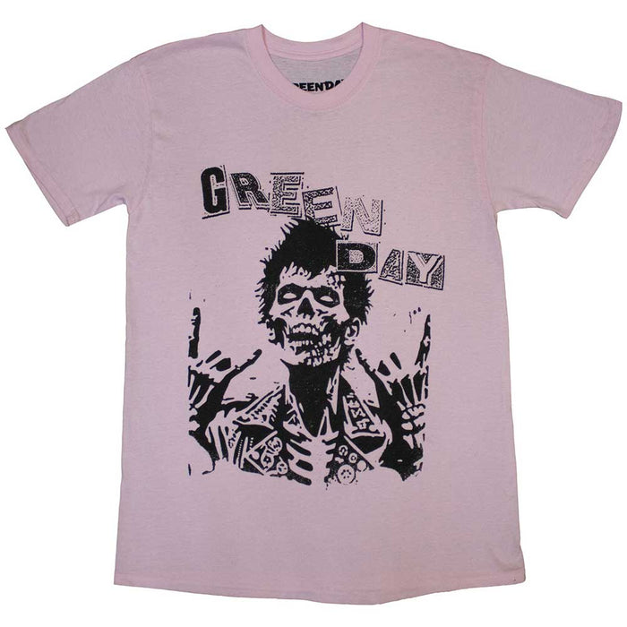 Green Day Savior Zombie Pink X-Large Unisex T-Shirt