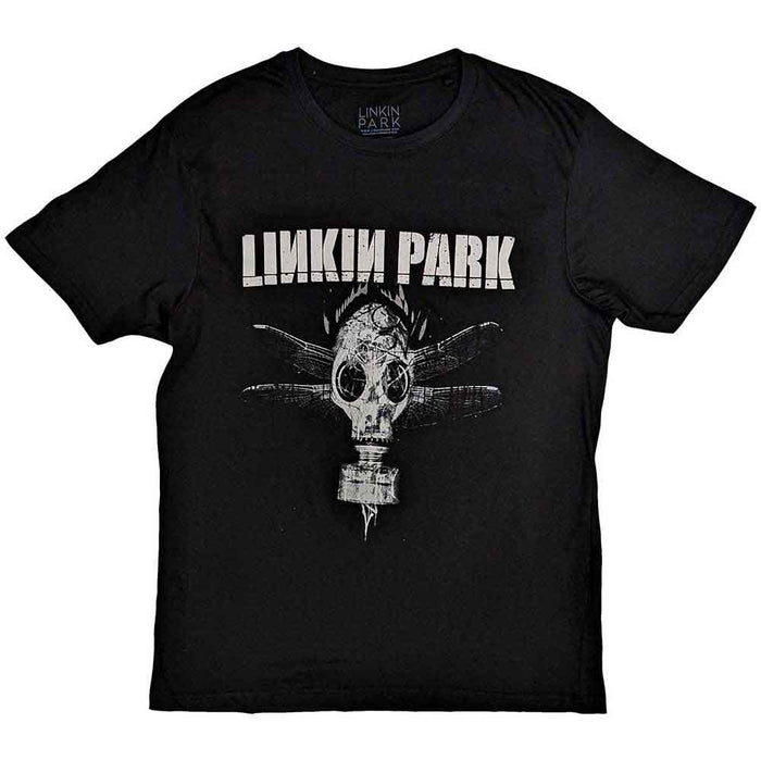 Linkin Park Gas Mask Black Large Unisex T-Shirt