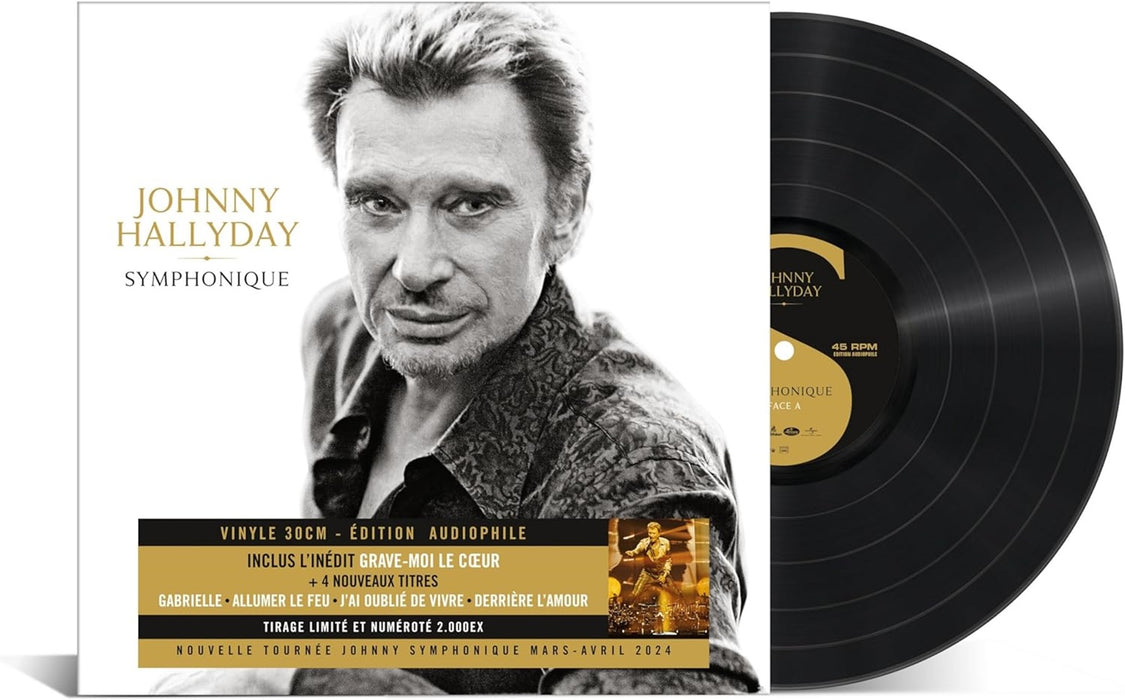 Johnny Hallyday Symphonique Vinyl LP 2023