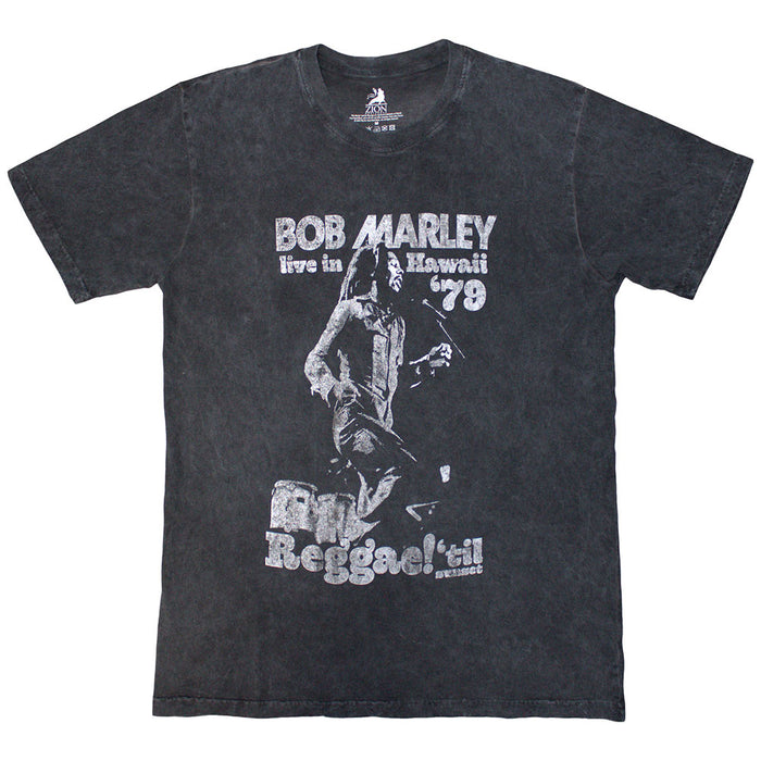 Bob Marley Hawaii Charcoal Grey Large T-Shirt