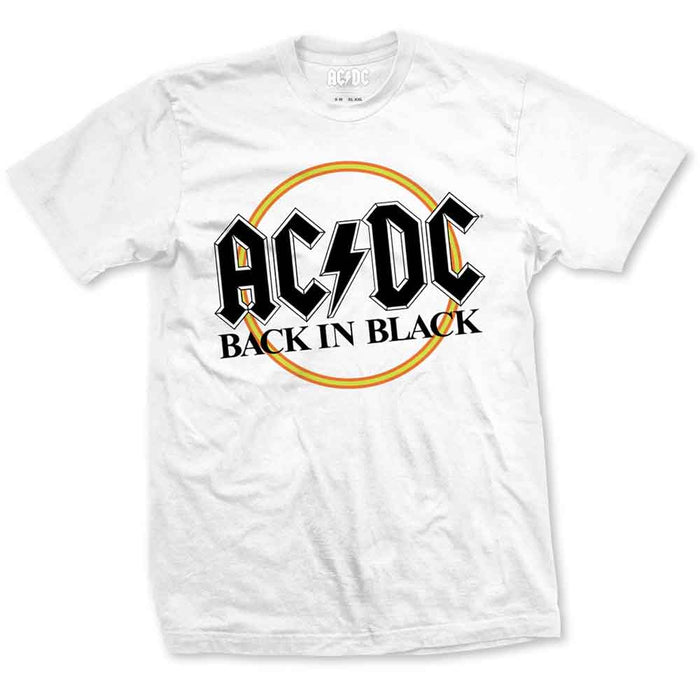 ACDC Back in Black White Small Unisex T-Shirt