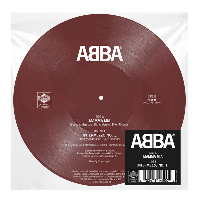 ABBA Mamma Mia / Intermezzo No.1 7" Vinyl Single 2025