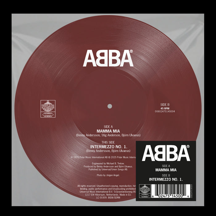 ABBA Mamma Mia / Intermezzo No.1 7" Vinyl Single 2025