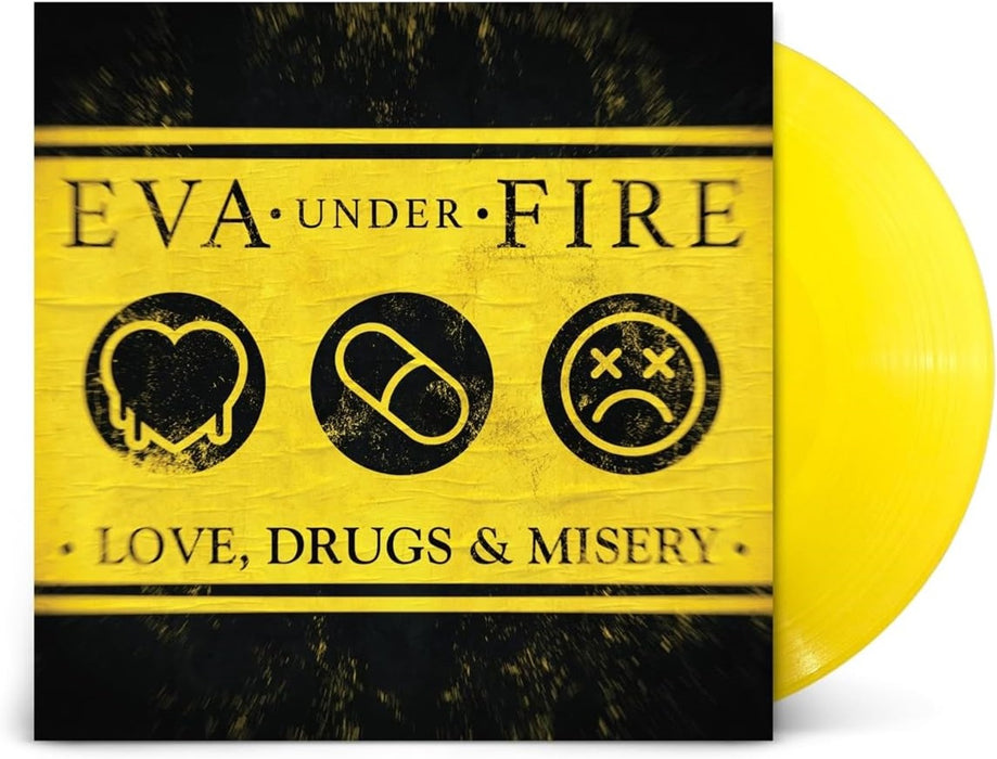 Eva Under Fire Love, Drugs & Misery Vinyl LP Yellow Colour 2023