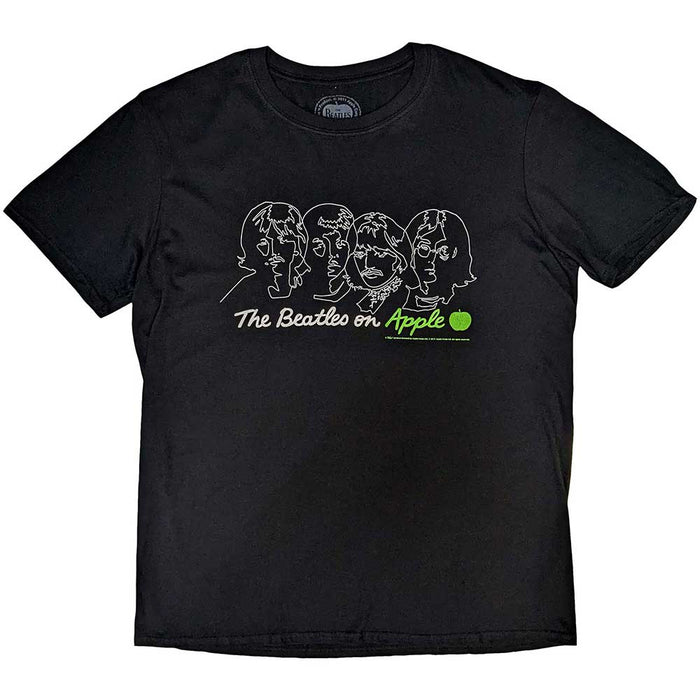 The Beatles On Apple Black Large T-Shirt