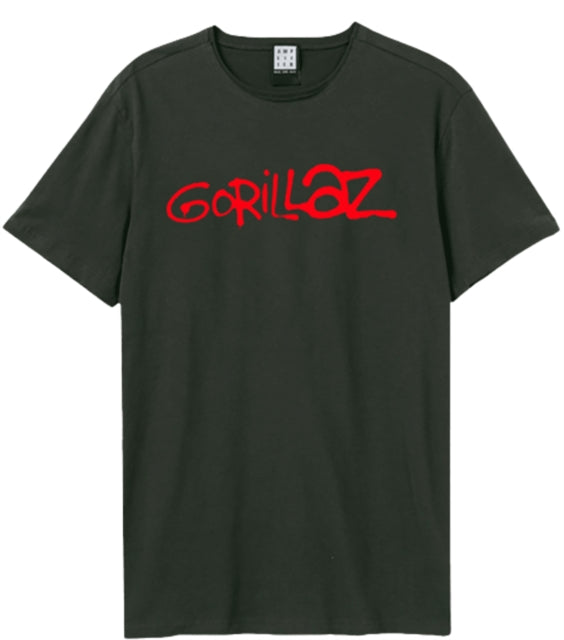 Gorillaz Logo Amplified Charcoal Medium Unisex T-Shirt